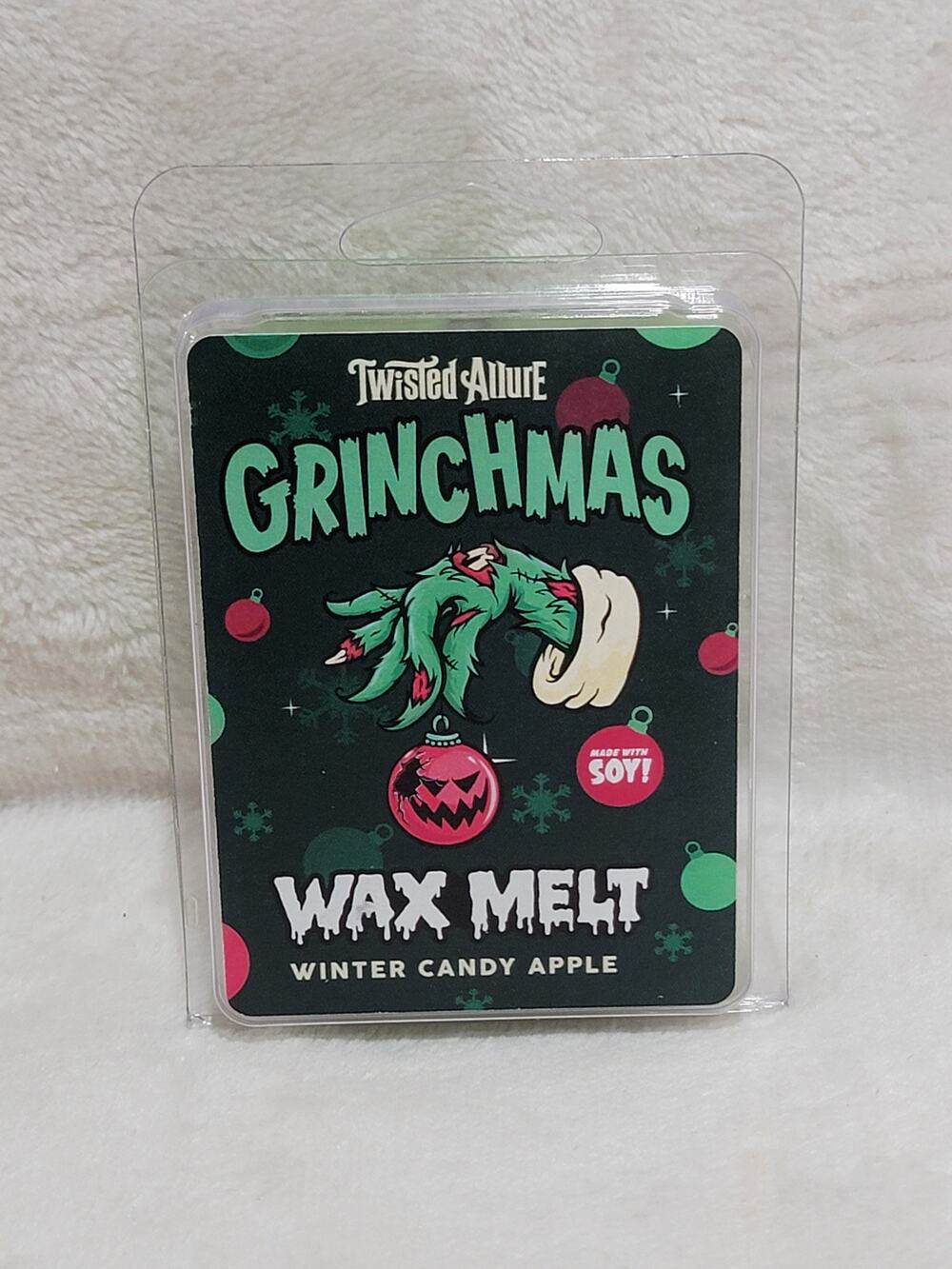 Twisted Allure Grinchmas Soy Wax Melt Winter Candy Apple